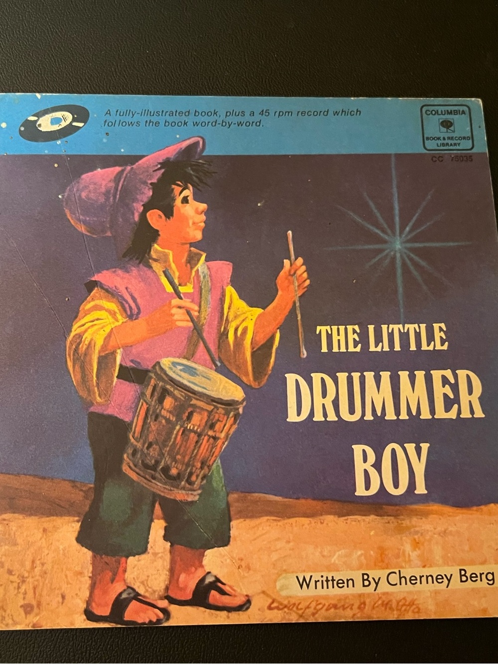 Vintage 1969 The Little Drummer Boy listen and read Book NO RECORD